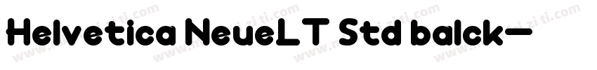 Helvetica NeueLT Std balck字体转换